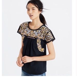 Madewell Embroidered Springtime Top